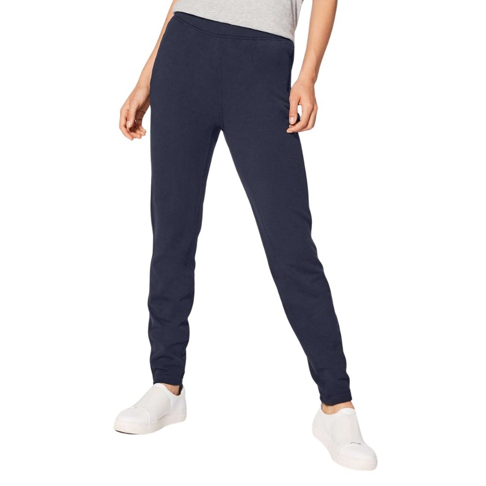 Lululemon Pants Womens Size 4 Navy Blue‎ Free To Roam Jogger French Terry W5AUBS